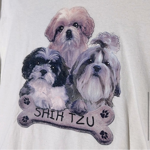 Gildan Shih Tzu Dog Crew Neck T Shirt L - Picture 8 of 12